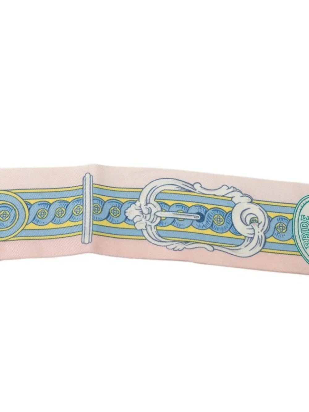 Hermes Twilly Bride de Cour Scarf Pink Multicolor Silk